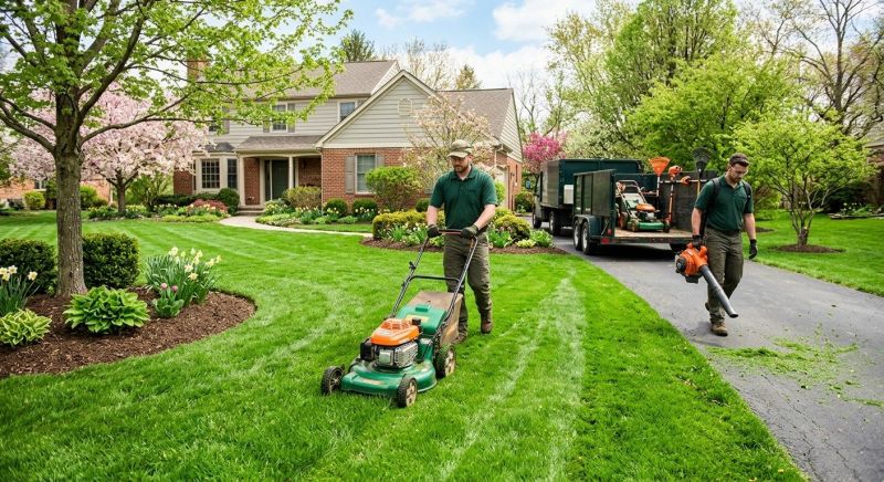 Spring Lawn Maintenance in Bowie, MD